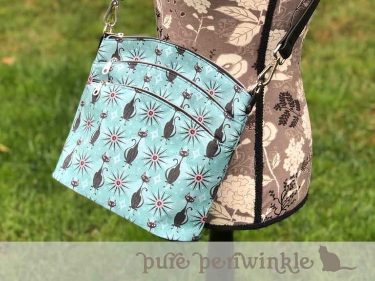 Triple Zip Crossbody - Aurora - A Quaint Stitch